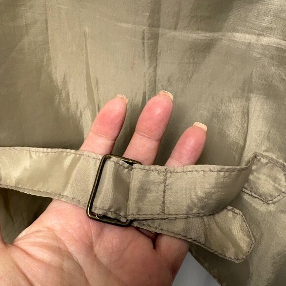 Industrial Rags Genuine Leather Suede Vest Mens Size Large Beige Lined Buttoned - Picture 6 of 7